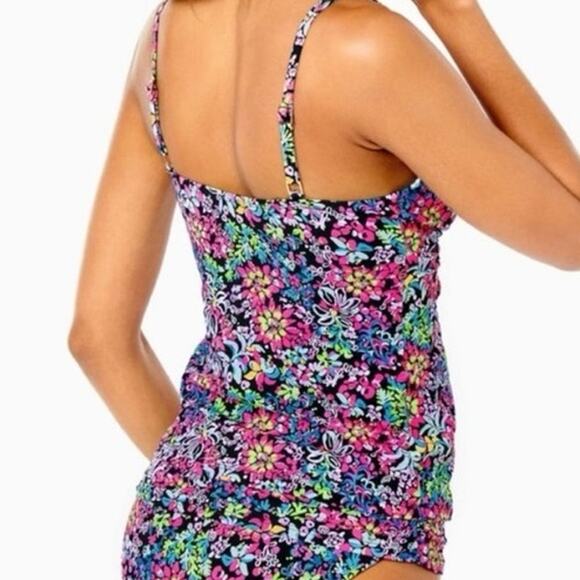 Lilly Pulitzer Brenta Tankini Top 2 Women’s Multicolor Feeling Fintastic 005387 - Picture 6 of 6